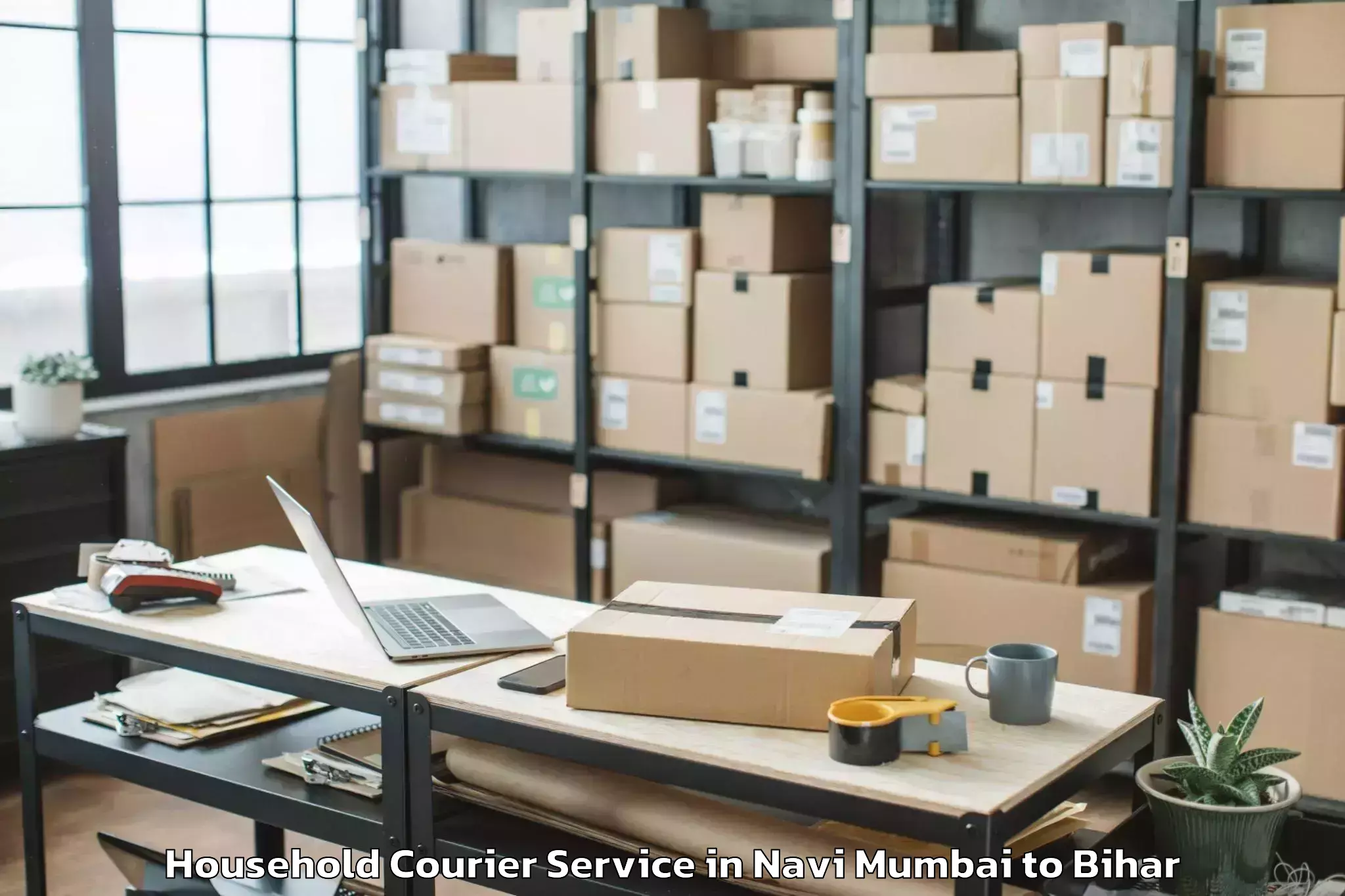 Book Navi Mumbai to Jehanabad Household Courier Online